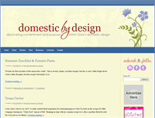 Tablet Screenshot of domesticbydesign.com
